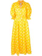 Gül Hürgel Floral Print Long Dress - Yellow