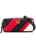 Versace Diagonal Stripe Belt Bag - Black