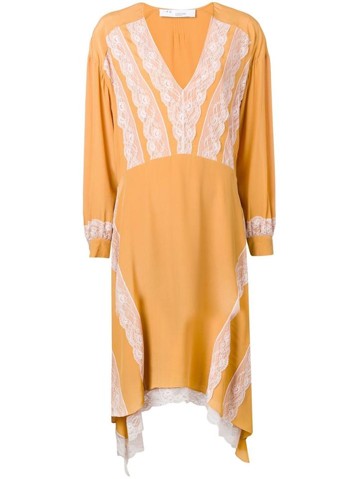 Iro Oversized Lace Panel Dress - Yellow