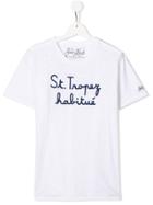 Mc2 Saint Barth Kids Teen 'st. Tropez Habitue' T-shirt - White