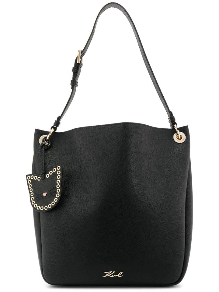 Karl Lagerfeld Karry All Hobo Tote Bag - Black