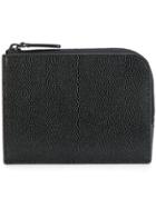 Common Projects Logo Embossed Zipped Wallet - Black