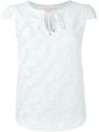 See By Chloé Embroidered Flower Mesh Blouse
