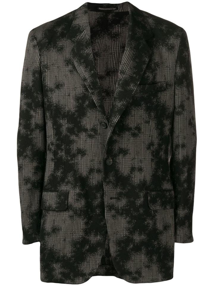Yohji Yamamoto Printed Blazer - Black