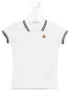 Moncler Kids Classic Polo Shirt, Girl's, Size: 8 Yrs, White