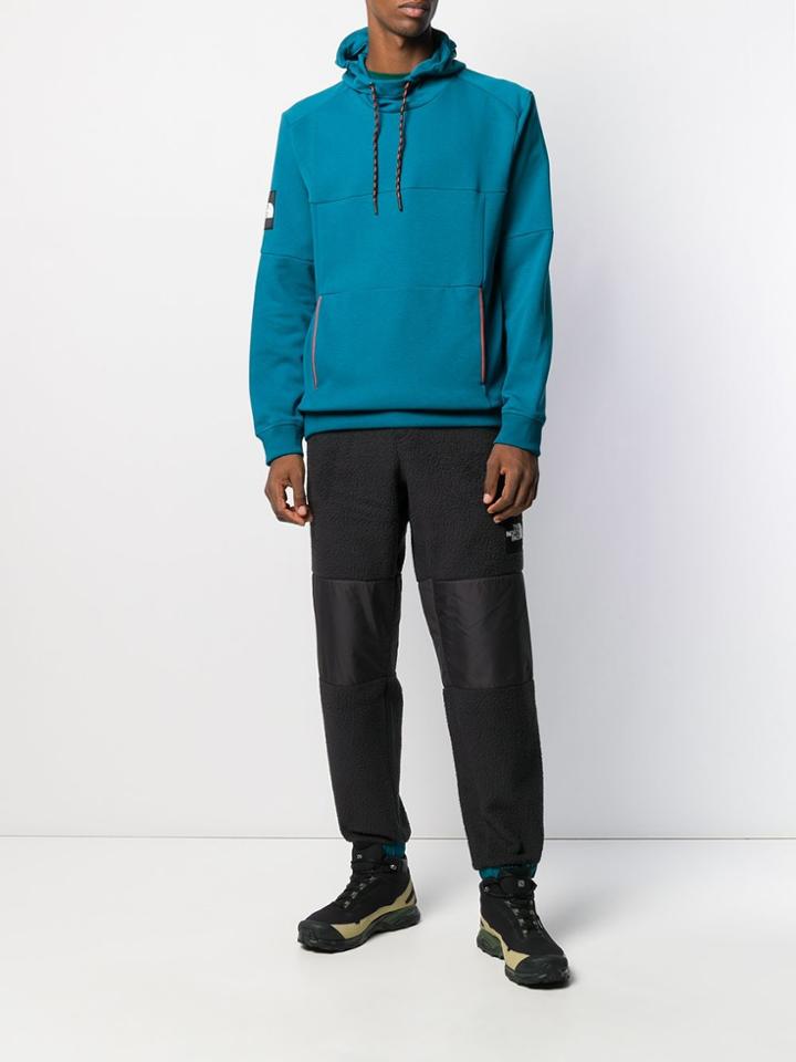 The North Face Logo Patch Relaxed-fit Hoodie - Blue