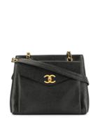 Chanel Pre-owned 1995's Turn-lock Shoulder Bag - Black