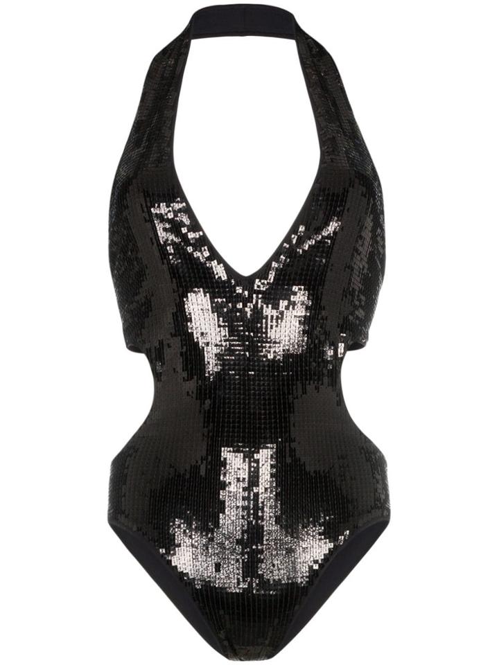 Saint Laurent Sequin Embellished Body - Black