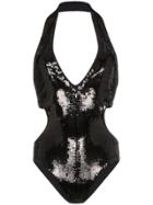 Saint Laurent Sequin Embellished Body - Black