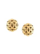 Chanel Pre-owned Oversized Cc Earrings - Gold
