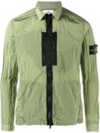 Stone Island Zipped Lightweight Jacket, Men's, Size: Large, Green, Polyamide