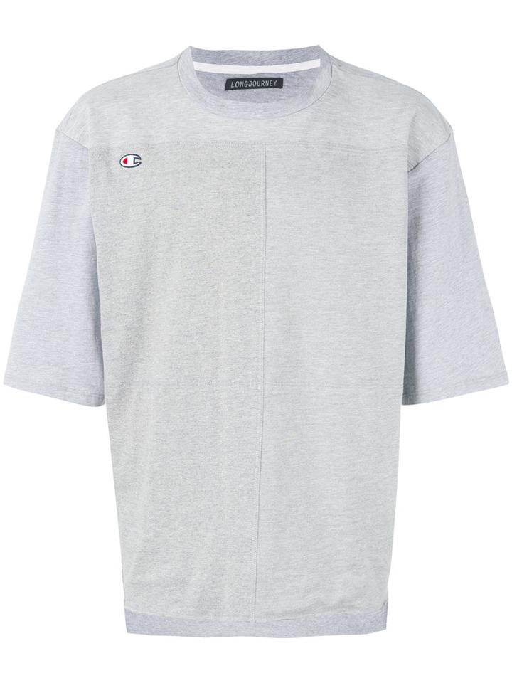 Longjourney - 'thank You' Printed T-shirt - Men - Cotton - M, Grey, Cotton