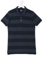 Woolrich Kids Teen Striped Polo Shirt - Blue