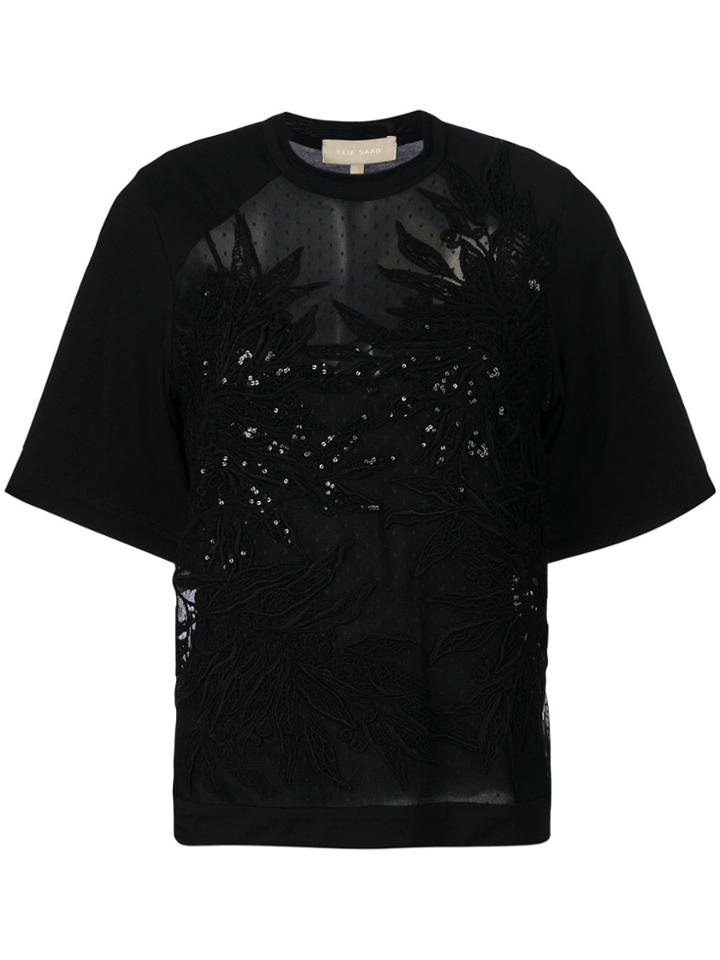 Elie Saab Sequined Top - Black