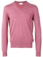 Brioni - V-neck Sweater - Men - Wool - 54, Pink/purple, Wool