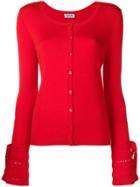 Liu Jo Bell Sleeves Cardigan - Red