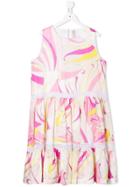 Emilio Pucci Junior All-over Print Dress - Pink
