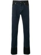 Lanvin Two Tone Slim Fit Jeans - Blue
