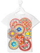 Dolce & Gabbana Kids Mambo Print T-shirt, Girl's, Size: 12 Yrs, White