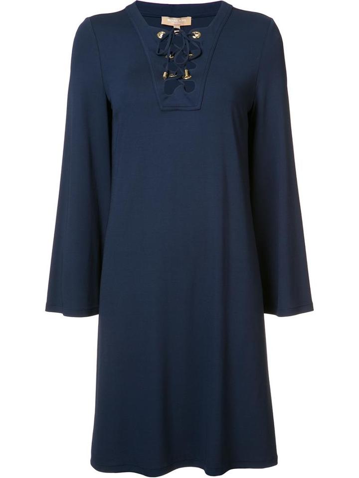Michael Kors Short Shift Dress, Women's, Size: 8, Blue, Rayon/spandex/elastane