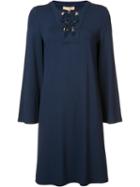 Michael Kors Short Shift Dress, Women's, Size: 8, Blue, Rayon/spandex/elastane