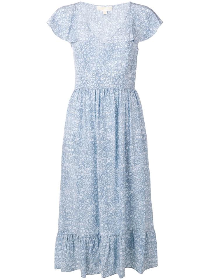 Michael Kors Collection Floral Summer Dress - Blue