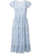 Michael Kors Collection Floral Summer Dress - Blue