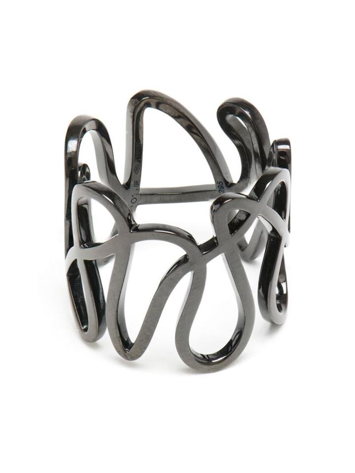 Repossi 18kt Black Gold White Noise Ring