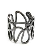 Repossi 18kt Black Gold White Noise Ring