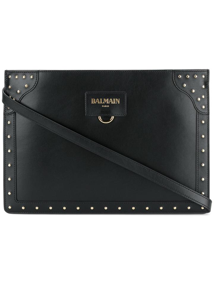 Balmain Mini Domaine Shoulder Bag - Black