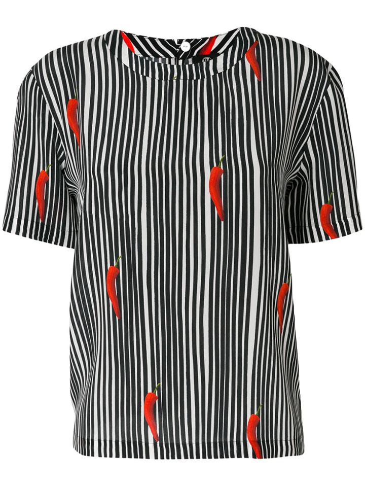 Ps By Paul Smith Chilli Striped Blouse - Black