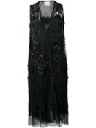 Loyd/ford Embellished Sheer Dress, Women's, Size: 4, Black, Silk