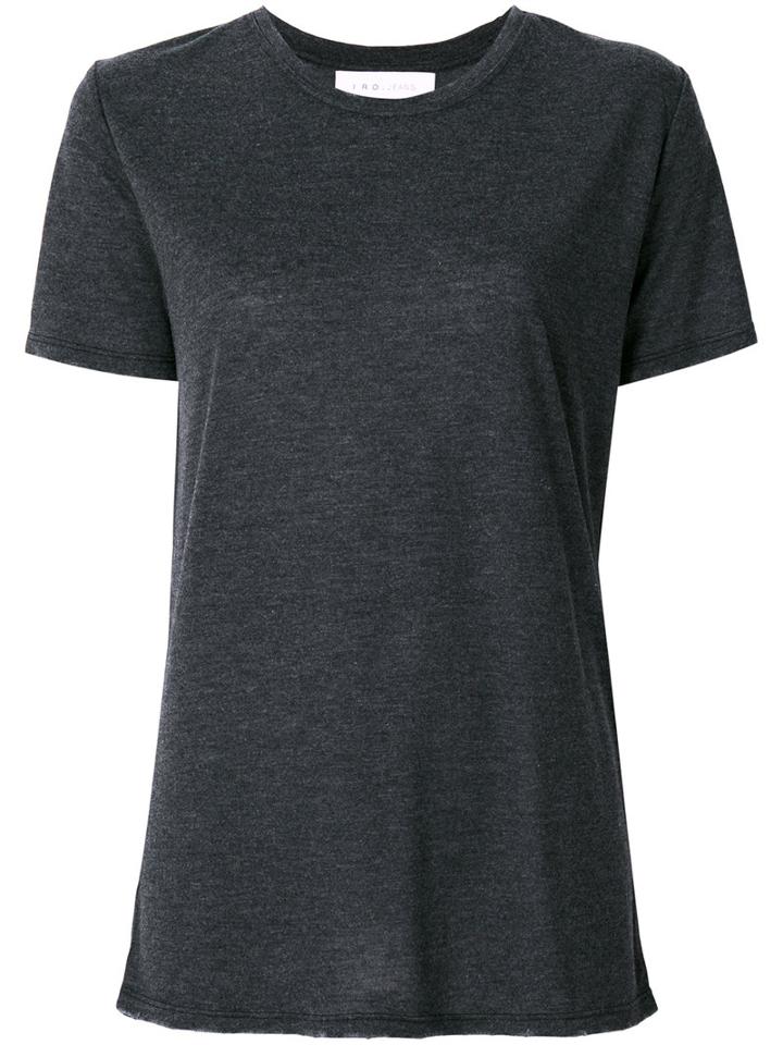 Iro - Distressed T-shirt - Women - Polyester/viscose - L, Grey, Polyester/viscose