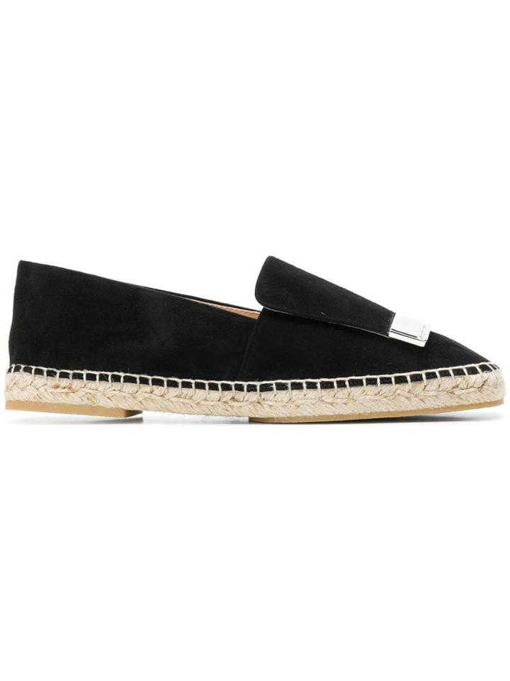 Sergio Rossi Appliqué Slip-on Espadrilles - Black