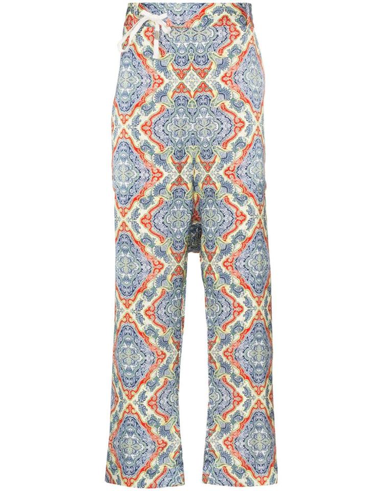 Bed J.w. Ford Paisley Print Wide Leg Trousers - Tricolor
