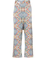Bed J.w. Ford Paisley Print Wide Leg Trousers - Tricolor
