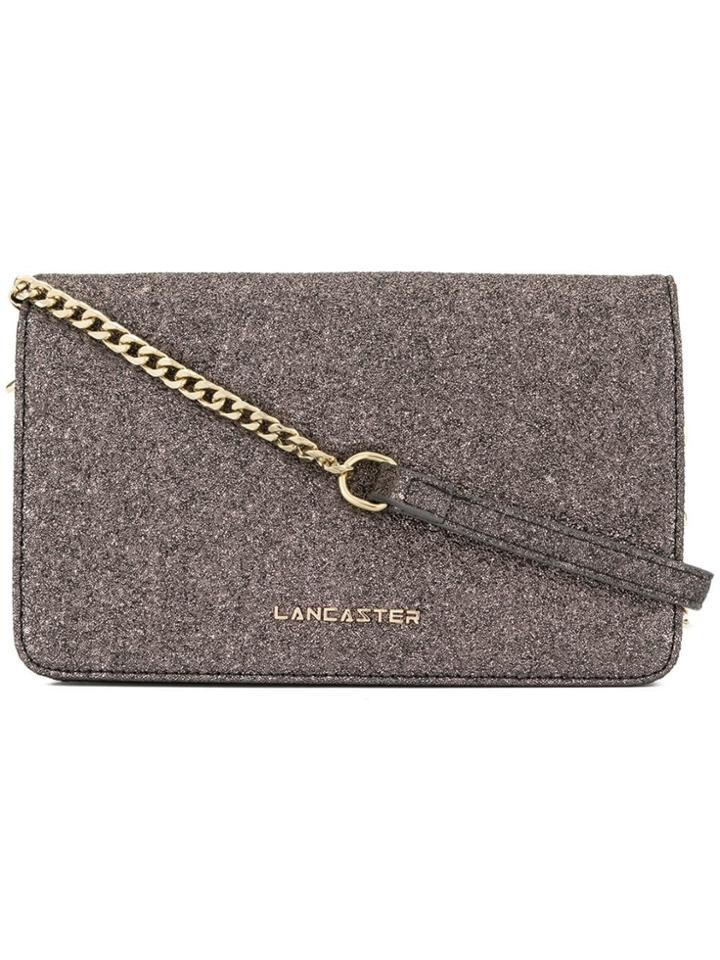 Lancaster Actual Shiny Glitter Clutch - Metallic
