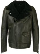 Belstaff Shearling-lined Biker Jacket - Green