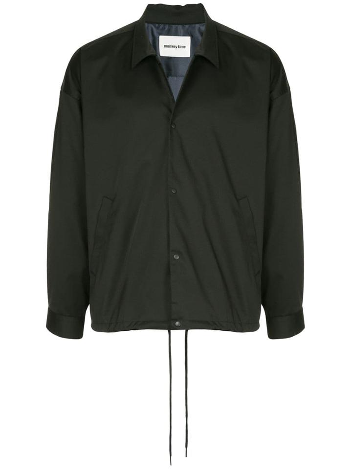 Monkey Time Plain Shirt Jacket - Black