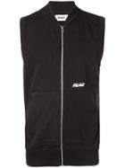 Palace Logo Zipped Vest - Black