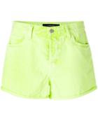 J Brand - Fitted Denim Shorts - Women - Cotton/spandex/elastane - 26, Green, Cotton/spandex/elastane