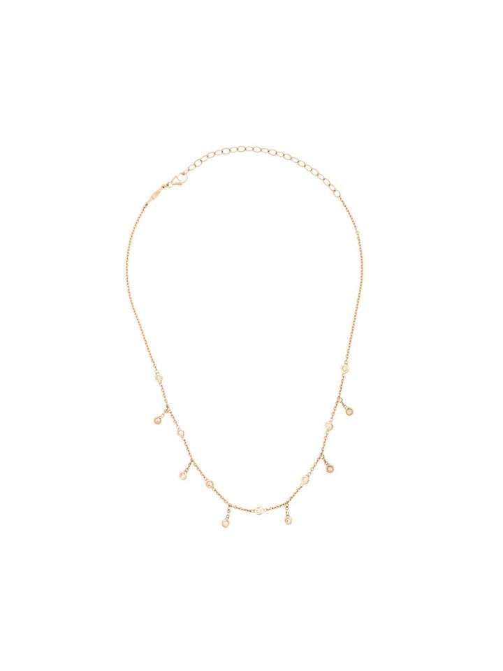 Jacquie Aiche 14kt Yellow Gold Spaced Out Diamond Shaker Choker