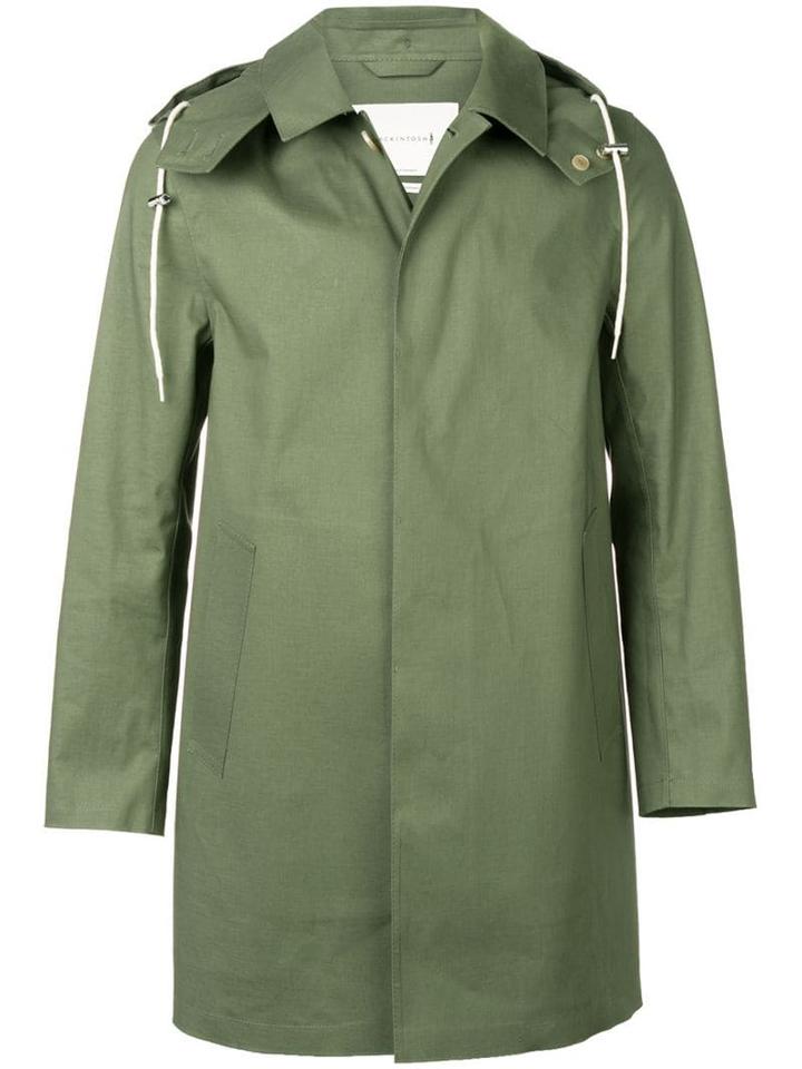 Mackintosh Green Bonded Cotton Short Hooded Coat Gr-010
