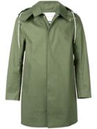 Mackintosh Green Bonded Cotton Short Hooded Coat Gr-010