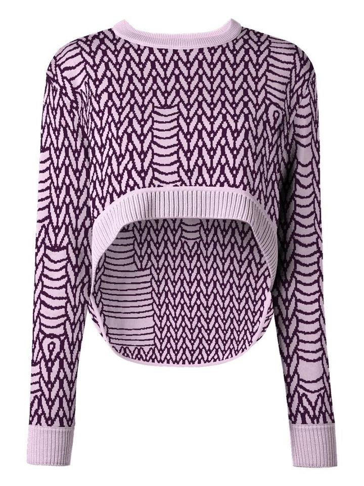 Opening Ceremony Umd X Opening Ceremony Elliptical Jumper, Women's, Size: Small, Pink/purple, Merino