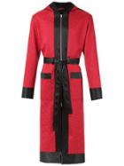 À La Garçonne Hooded Overcoat - Black