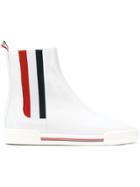Thom Browne Tricolor Panel Boots - White