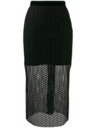 Philosophy Di Lorenzo Serafini Knitted Midi Skirt - Black