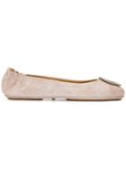 Tory Burch Minnie Ballerinas - Neutrals