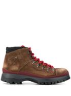 Prada Lace-up Hiking Boots - Brown